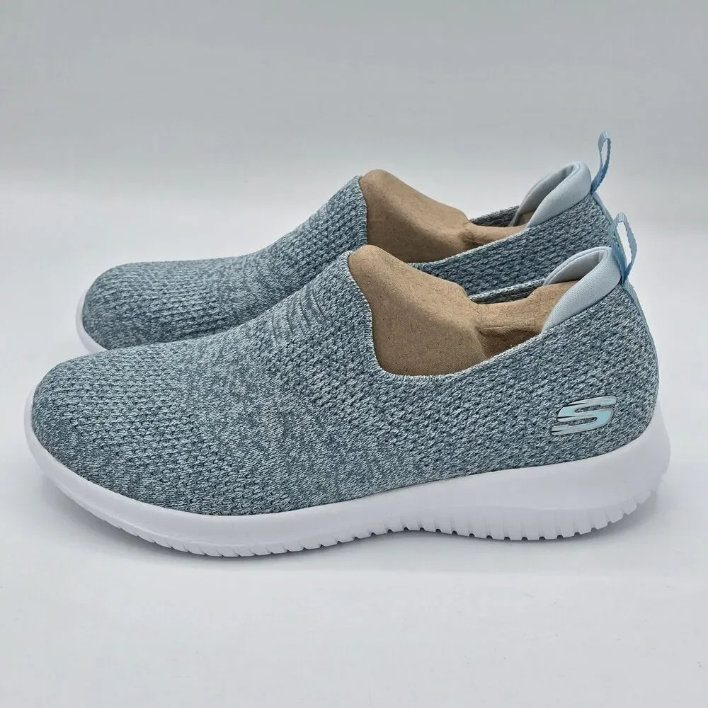 Skechers Ultra Flex Harmonious Slip On Shoes Light Blue Women’s Size 6.5